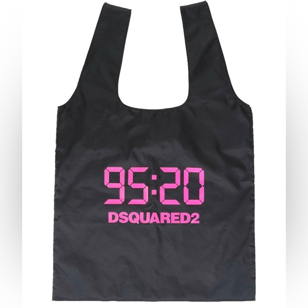 DSQUARED2 Black and Pink Tote Bag 95:20